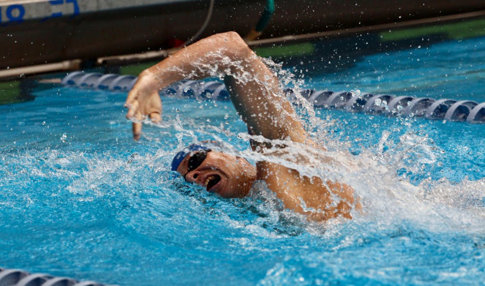 Both Jan Switkowski and Ben Lawless notched victories in West Lafayette, Indiana on Saturday, with Lawless leading a podium sweep in the men’s 1650 freestyle event and Switkowski in the men’s 200 backstroke.