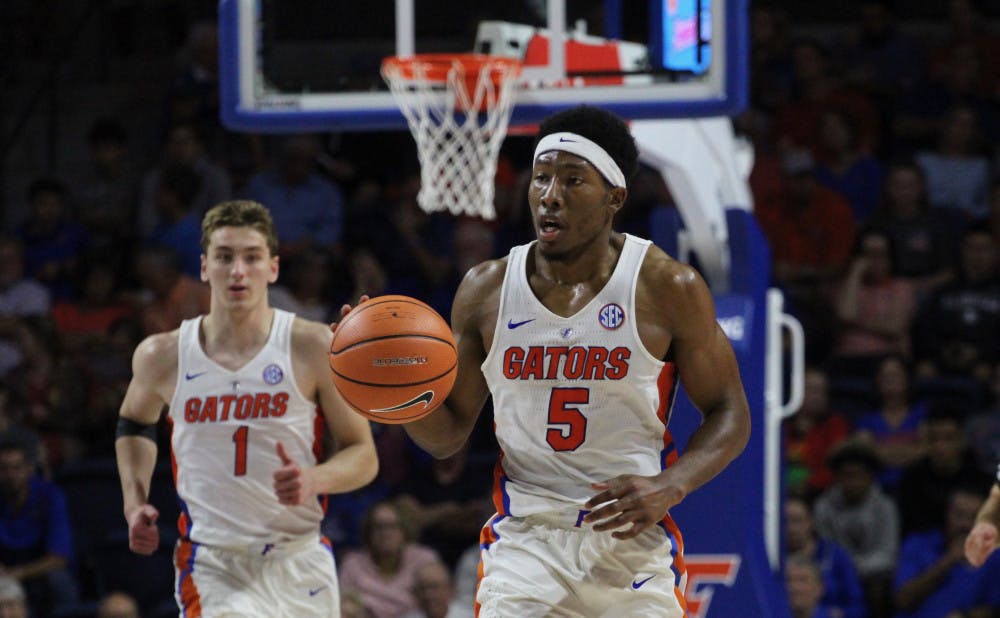 <p>Guard KeVaughn Allen led UF in scoring Friday night in its home opener against Charleston Southern. He had 14 points on 6-for-11 shooting.</p>