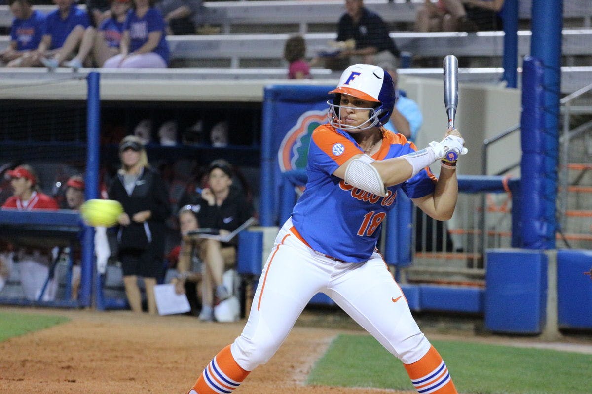 UF left fielder Amanda Lorenz has a .398 batting average heading into Florida’s midweek matchup with Florida  State. She leads the Gators in runs, hits, doubles and RBIs.