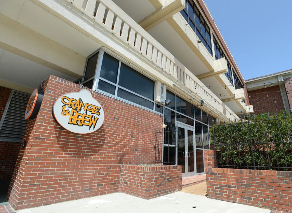 <p>Orange and Brew is located on the ground floor of the Reitz Union. They serve sandwiches, paninis, soup, salad, coffee and beer.</p>