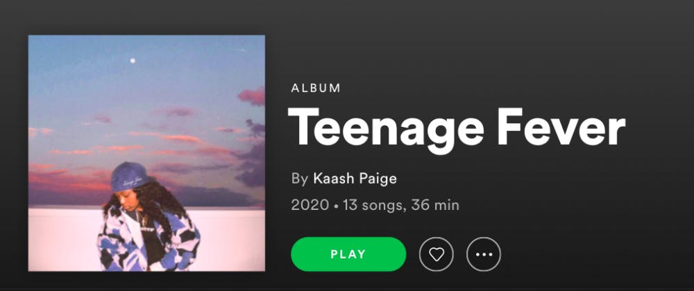 <p>In her debut album, "Teenage Fever," Kaash Paige explores growing up and a loss of hardship.&nbsp;</p>