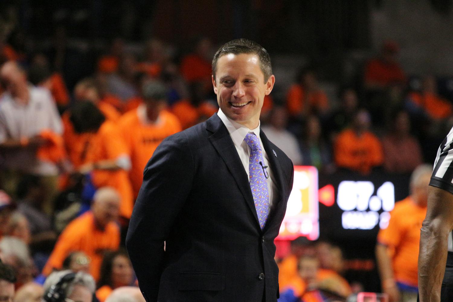 Coach Mike White's team helped its postseason prospects with a win over Auburn at the O'Connell Center Saturday night. 