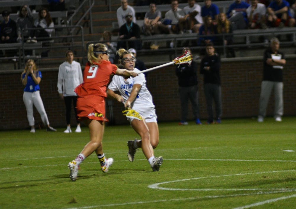 Attacker Lindsey Ronbeck scored three goals in Florida’s win over Temple on Saturday.
&nbsp;