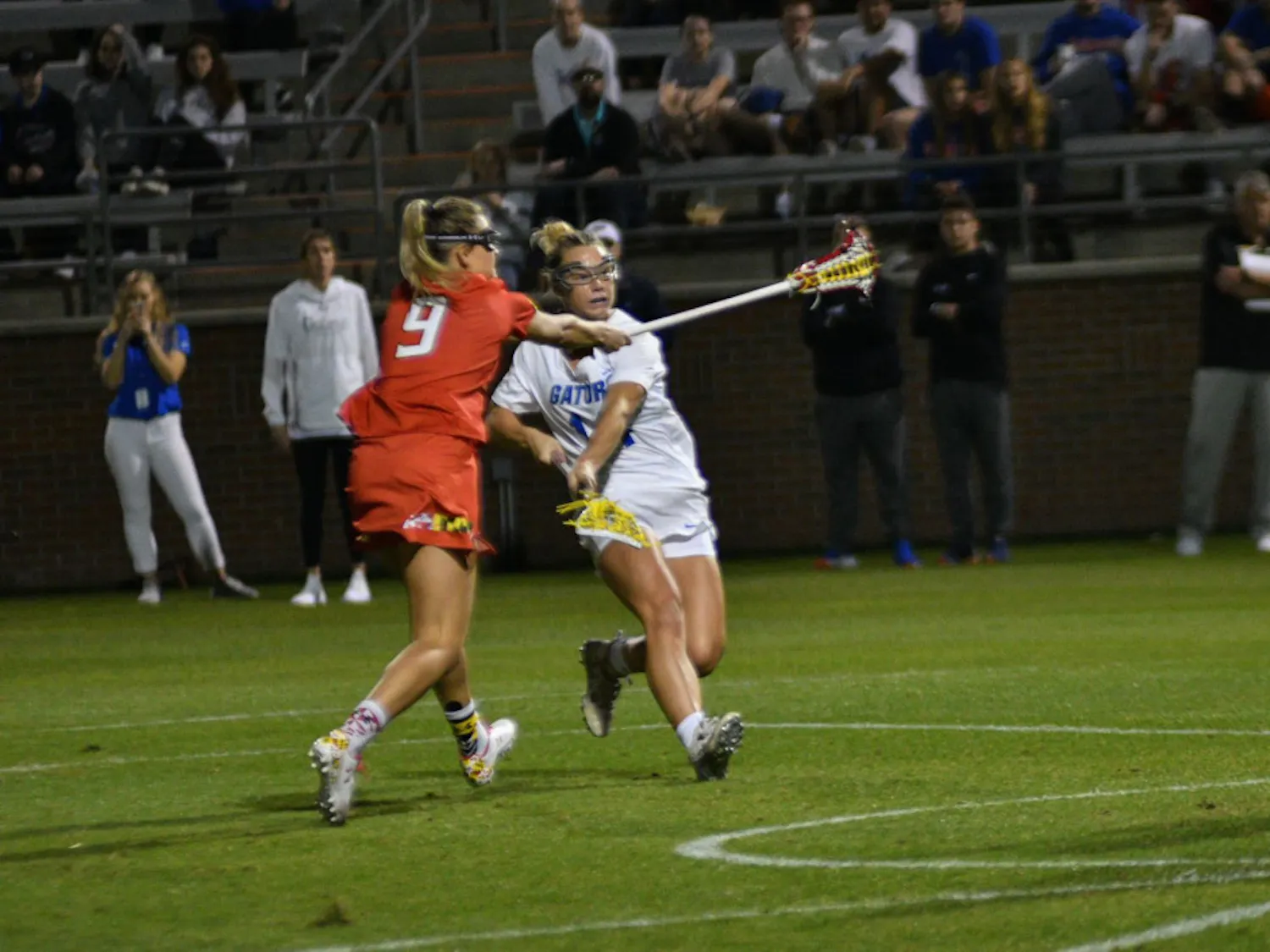 Attacker Lindsey Ronbeck scored three goals in Florida’s win over Temple on Saturday.
