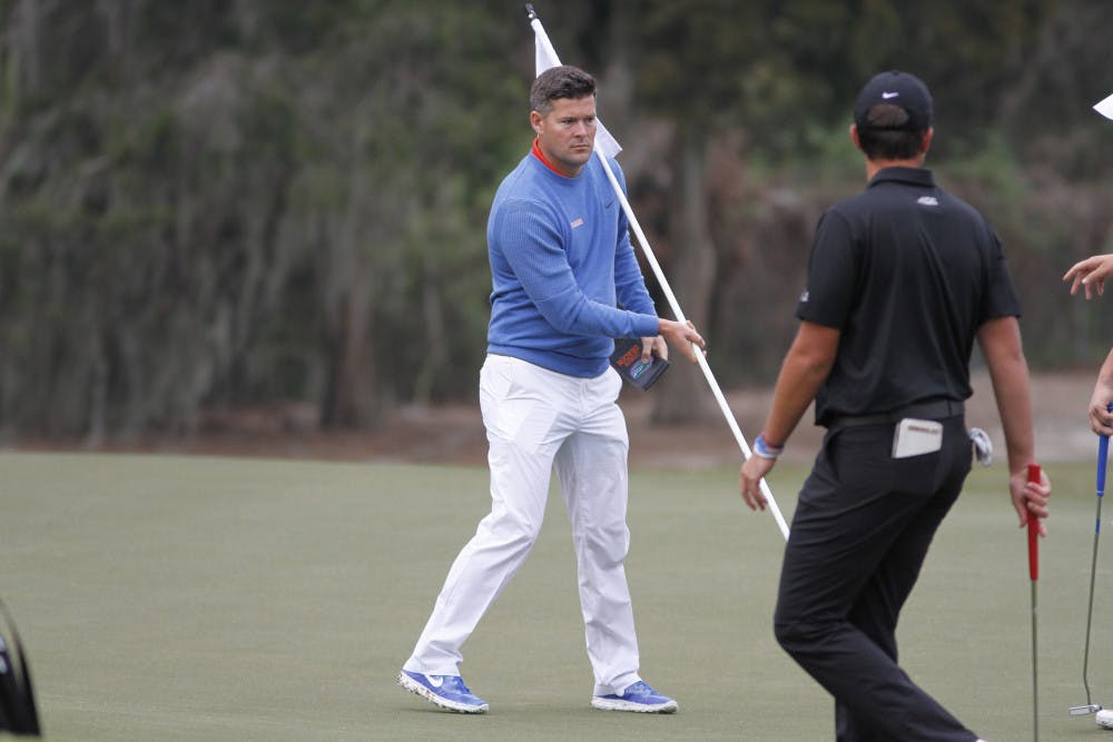 <p>Coach J.C. Deacon's squad shot 7 under through the first two rounds of the SunTrust Gator Invitational on Saturday. </p>