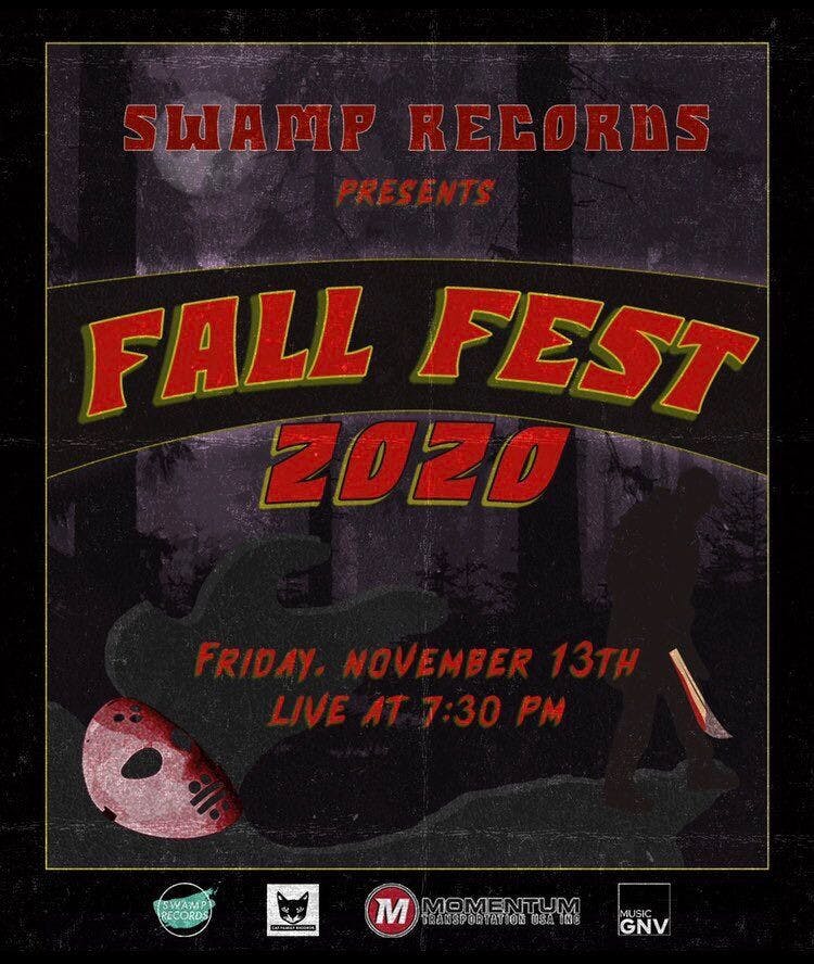 Swamp Records is set to host its annual Fall Fest Saturday at 7:30 p.m. The show will be live streamed via YouTube for the first time.&nbsp;