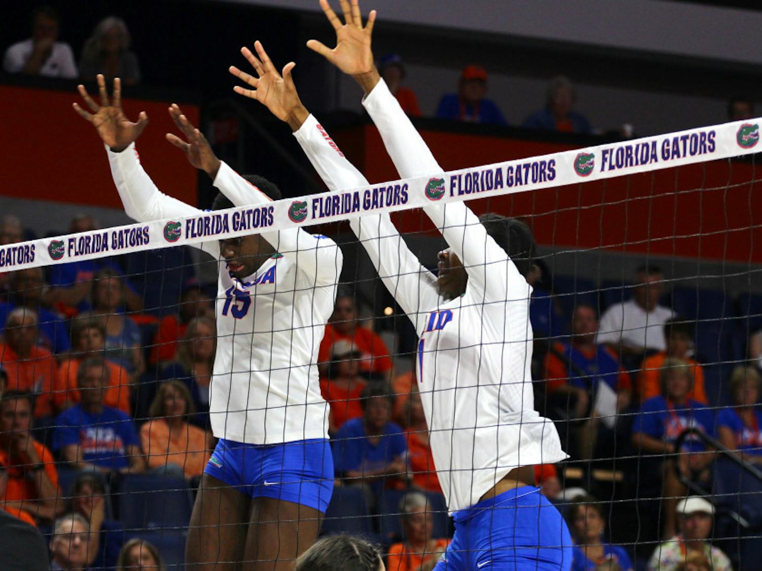 Shainah Joseph (15) had 15 kills in UF’s match against Texas A&amp;M earlier in the season and was voted SEC Co-Offensive Player of the Week on Nov. 13.