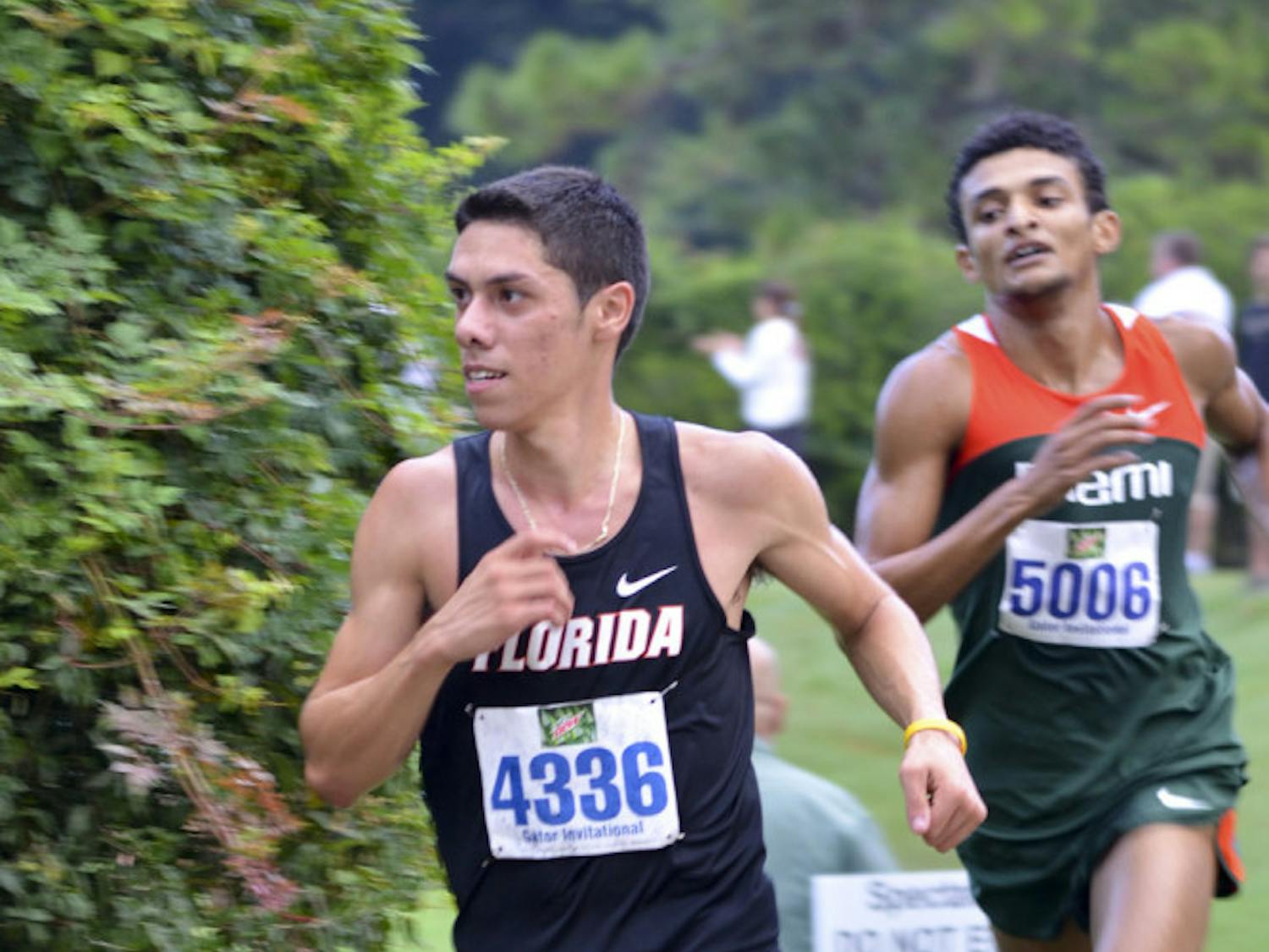 Carlos Miranda races during the 2014 Mountain Dew Invitational on Sept. 20
