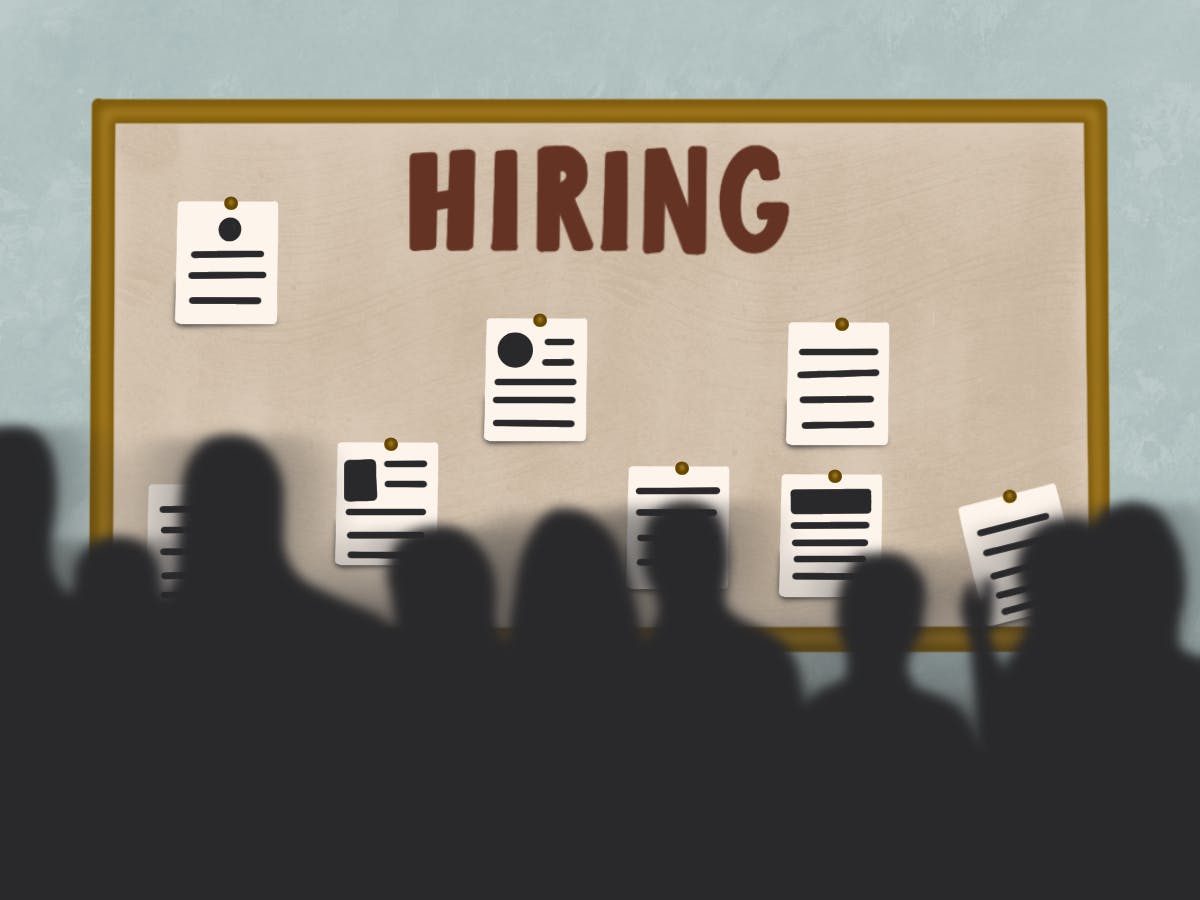 Service job competitiveness ensues as people struggle in the job market.