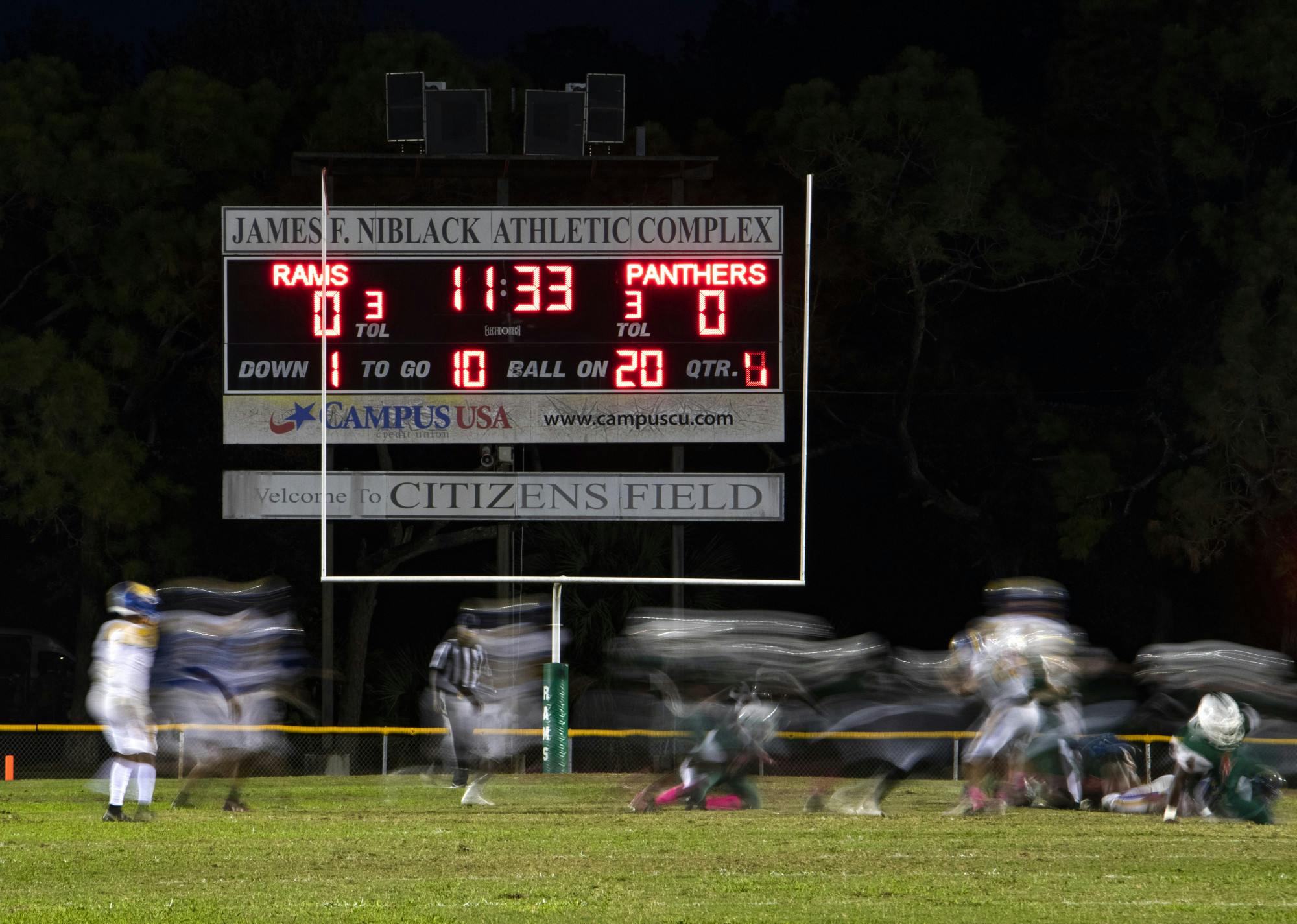 Citizens Field is seen during a game between the Eastside Rams and Newberry Panthers on Oct. 14, 2021. 