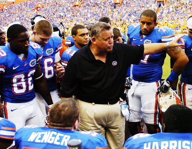 Florida offensive coordinator Charlie Weis said he works to orchestrate the Gators’ first few drives of each game. The plan is working thus far, as UF has scored on its first possession in every game this season and holds a 33-0 advantage against opponents in first quarters. Florida outscored opponents 56-48 in the first quarter last year.