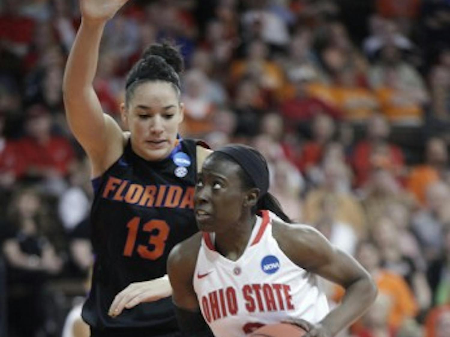 UF center Azania Stewart (13) will be tasked with defending Naismith Trophy finalist Brittney Griner.
