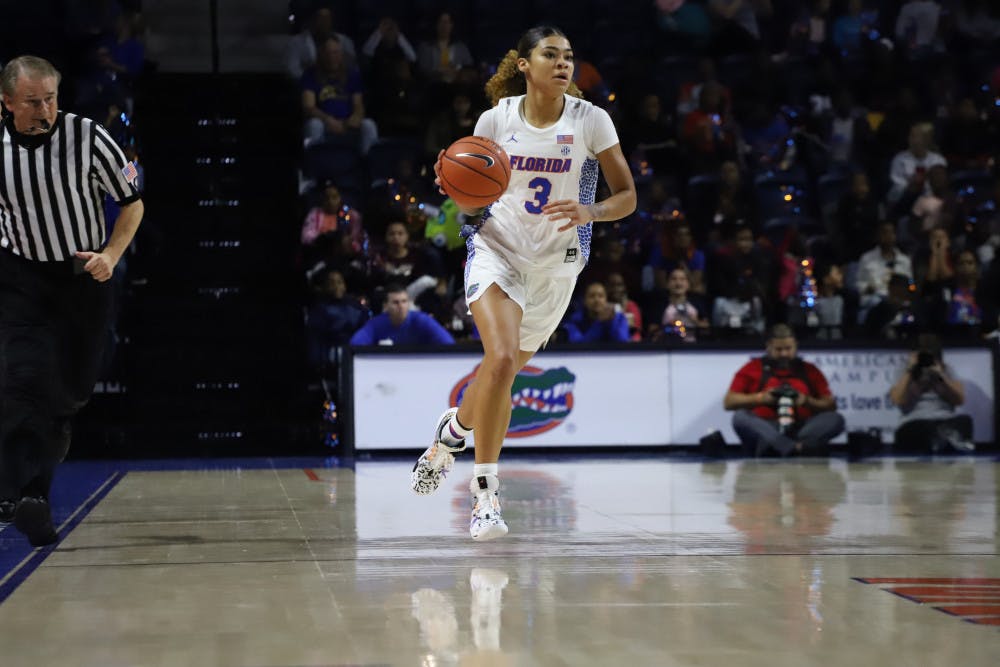 Florida guard Lavender Briggs led the team in scoring against Wake Forest with 23 points.