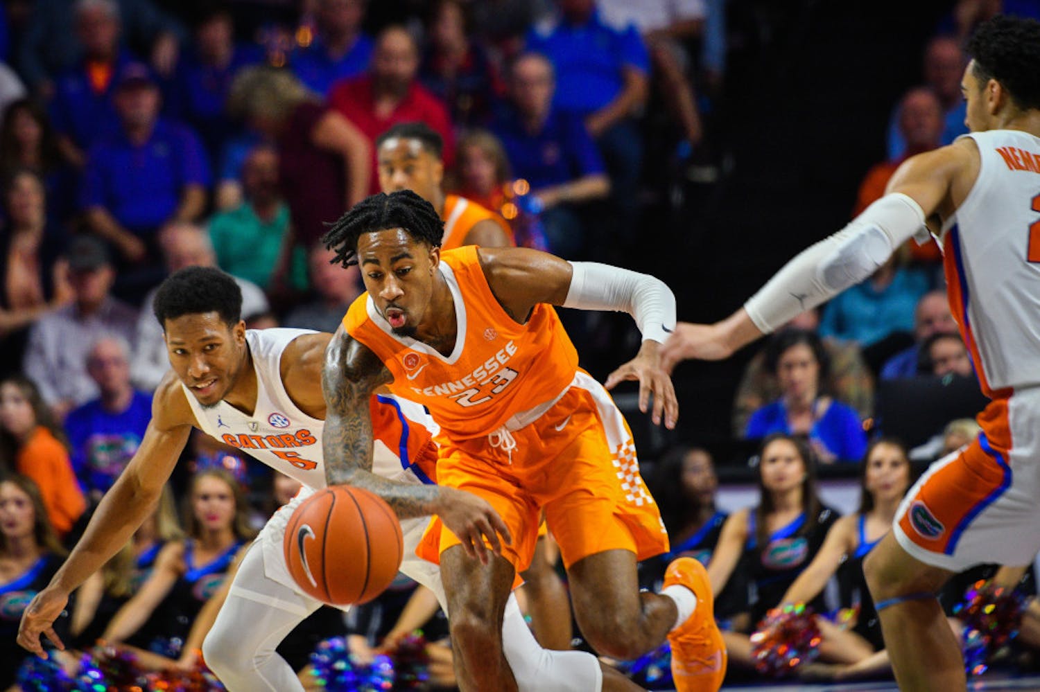 UF guard KeVaughn Allen scored a game-high 17 points on 5-of-12 shooting during Florida's 71-68 loss to Mississippi State on Tuesday in Starkville, Mississippi.