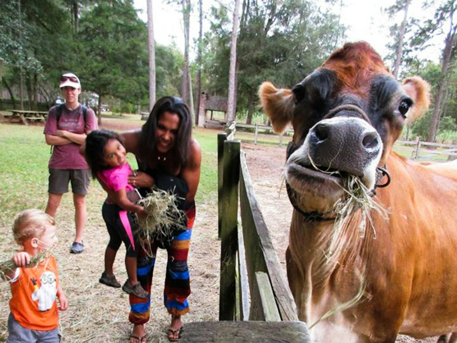 Gainesville’s Morningside Nature Center hopes the de-stressing allure of fuzzy barnyard animals attracts more students — and other residents — to its weekly “barnyard buddies” events.