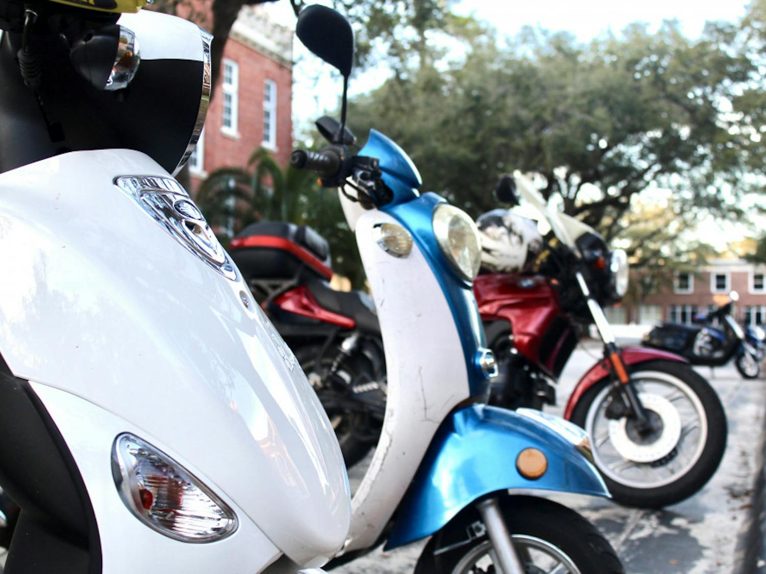 New scooter parking is being constructed near the Chemistry Lab Building and is supposed to be open for the first day of classes, according to student body president Smith Meyers, to provide additional parking to the Library West scooter area. 