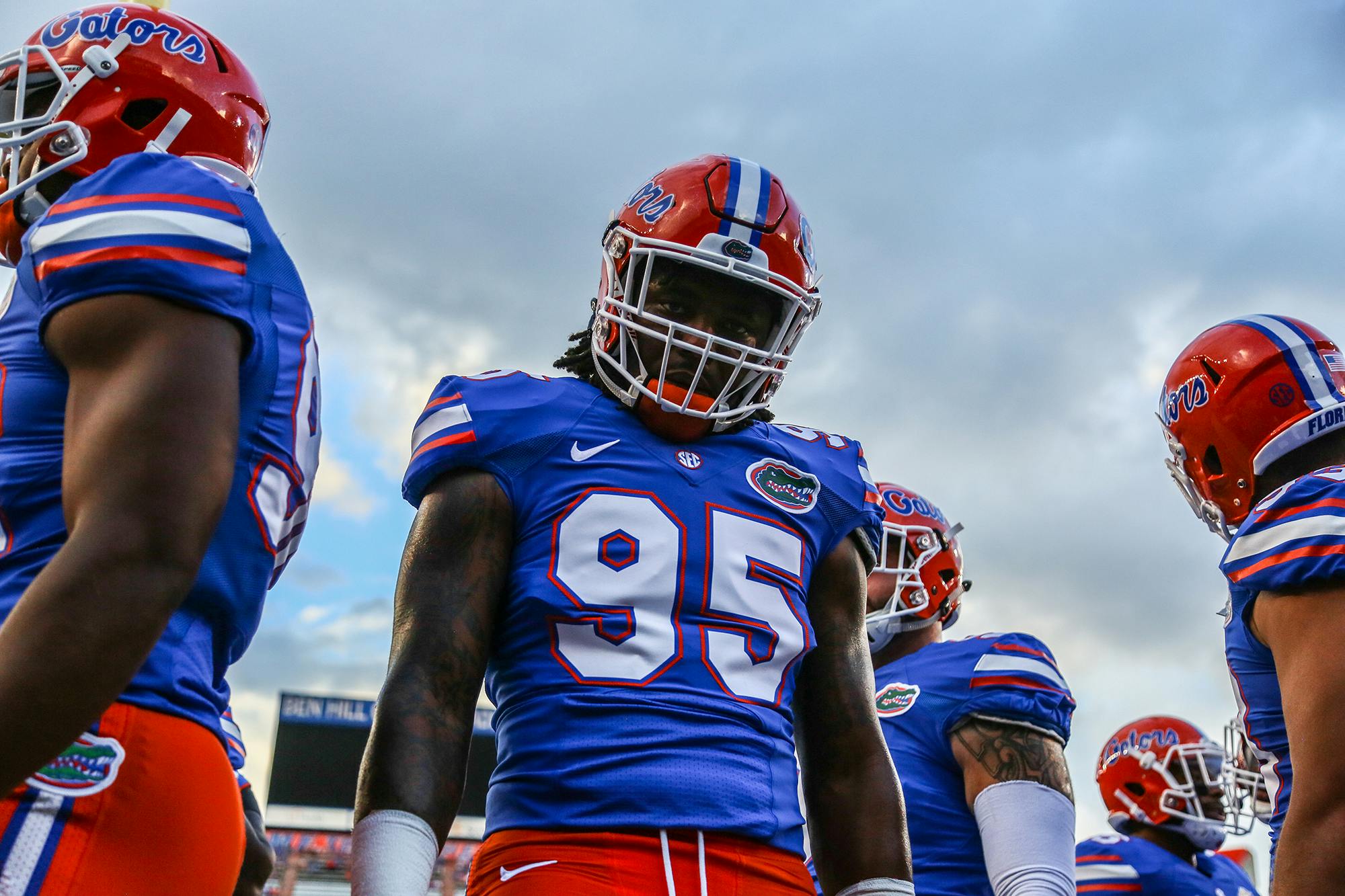 Florida defensive lineman Keivonnis Davis did not play in 2017 following an indefinite suspension from then-head coach Jim McElwain. 