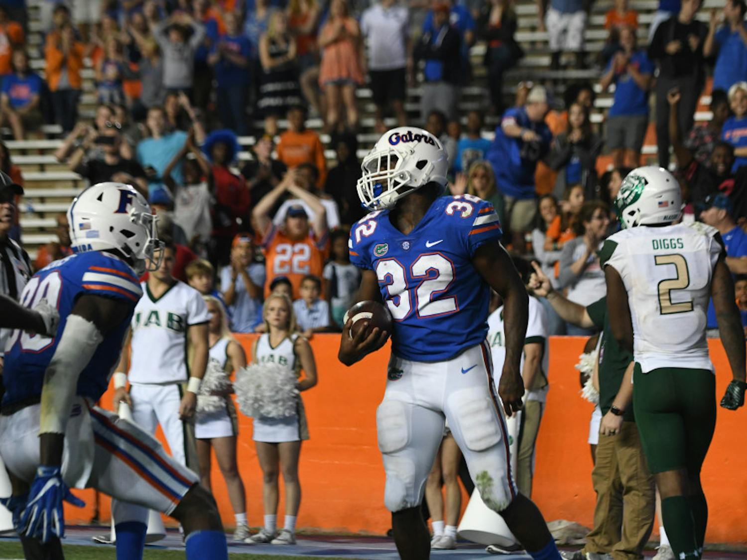 In the team’s final five games, UF running back Adarius Lemons registered 136 yards on 19 carries for an average of 7.2 yards per attempt.