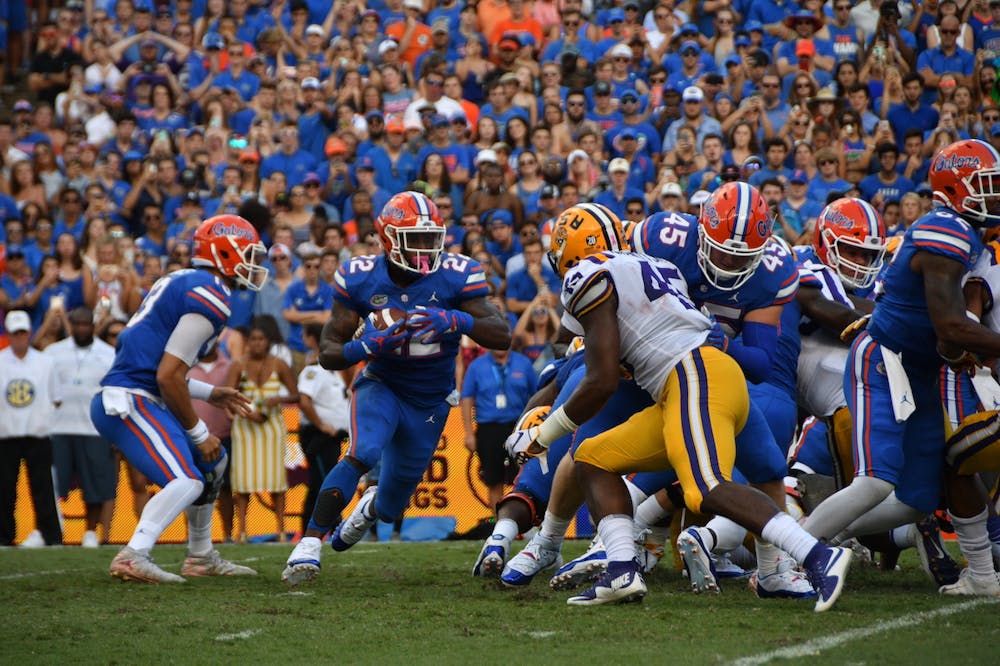 <p><span id="docs-internal-guid-f3d3949e-7fff-1bf6-6941-9cb7f4e8c83a"><span>UF football's win over then-No. 5 LSU in Ben Hill Griffin Stadium was its highest-ranked victory en route to a 10-2 season and New Year's Six bowl win.</span></span></p>