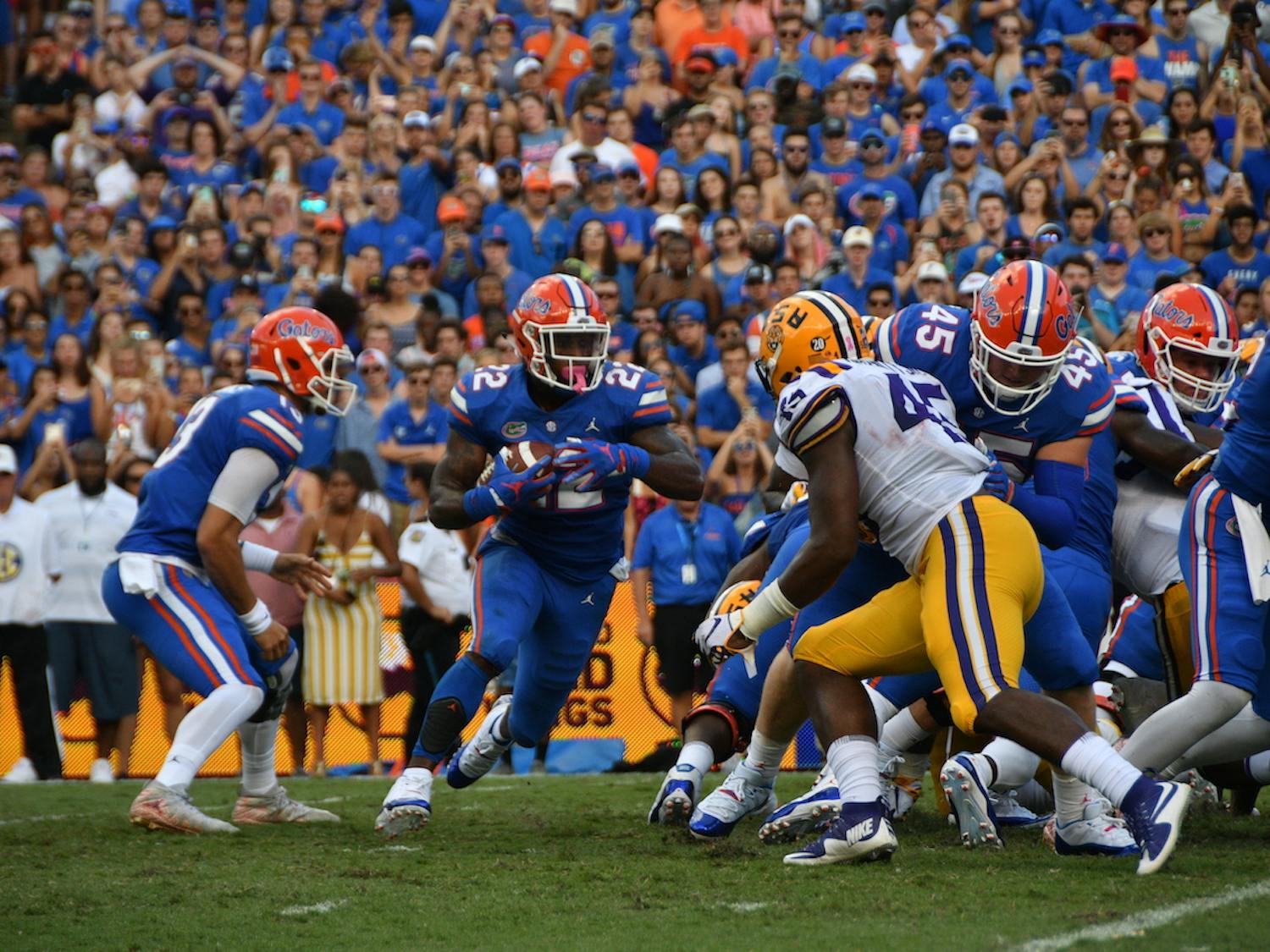 UF football's win over then-No. 5 LSU in Ben Hill Griffin Stadium was its highest-ranked victory en route to a 10-2 season and New Year's Six bowl win.