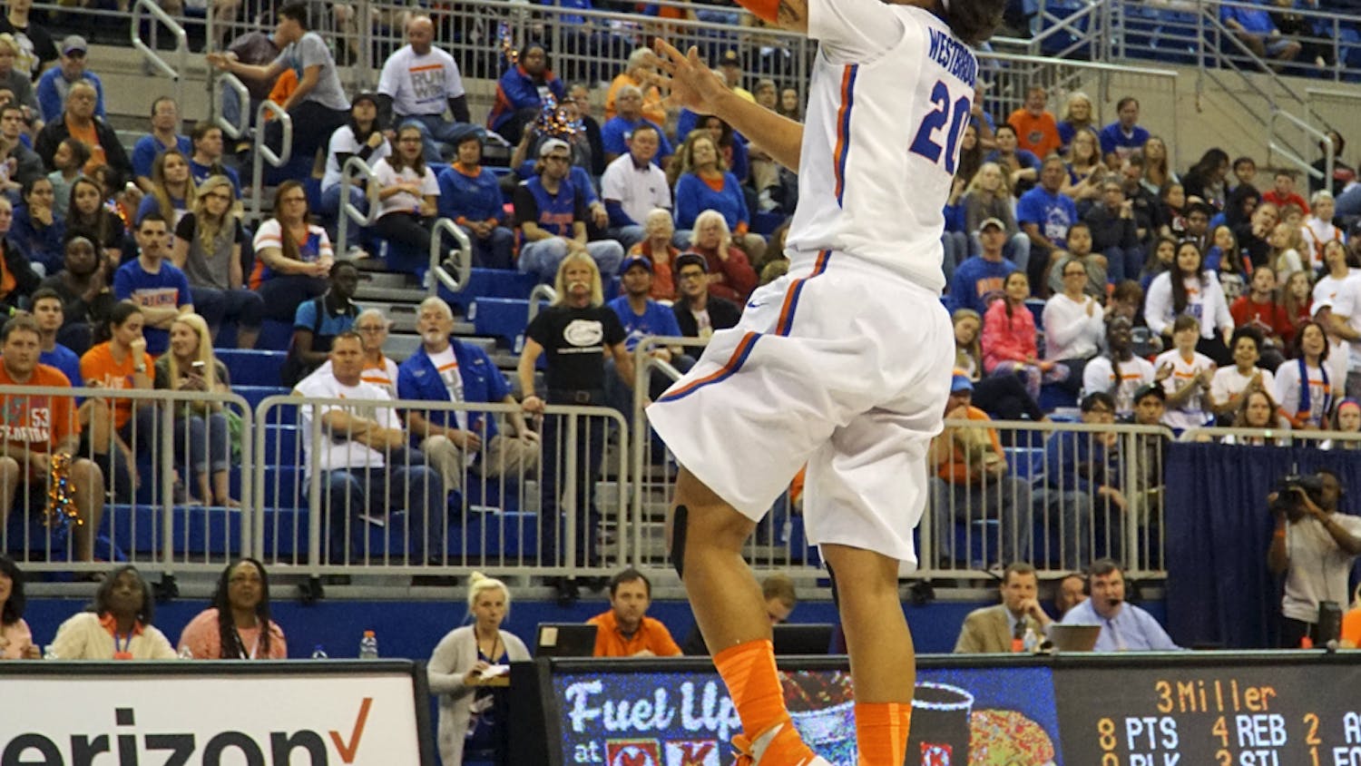 UF guard Simone Westbrook attempts a layup during Florida's 85-79 win over Kentucky on Jan. 31, 2016, in the O'Connell Center. 