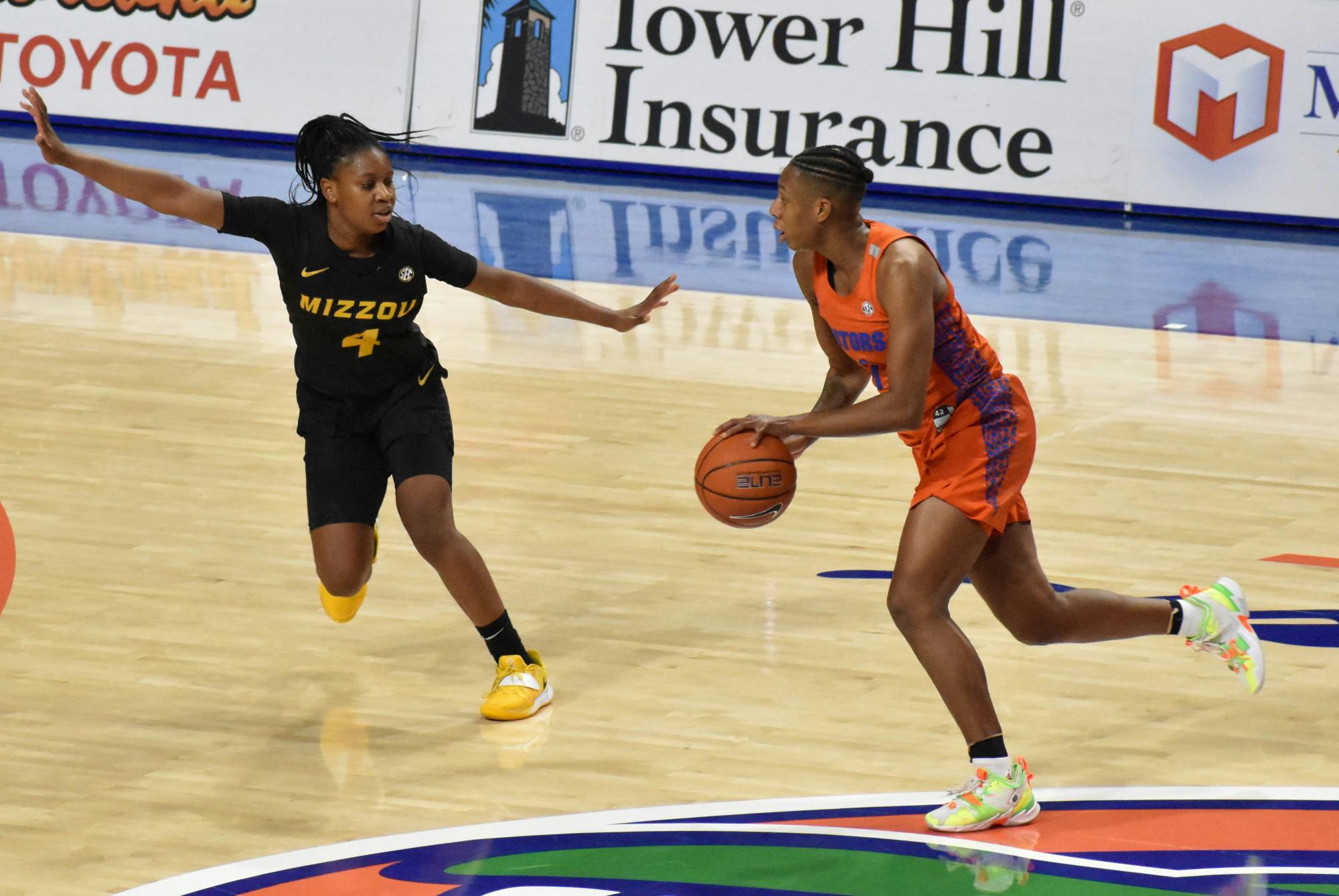 Florida&#x27;s Kiara Smith pictured during a Jan. 28, 2021 game against Mizzou. Smith led Florida with 18 points versus Vanderbilt Thursday, but 28 turnovers plagued the Gators. 