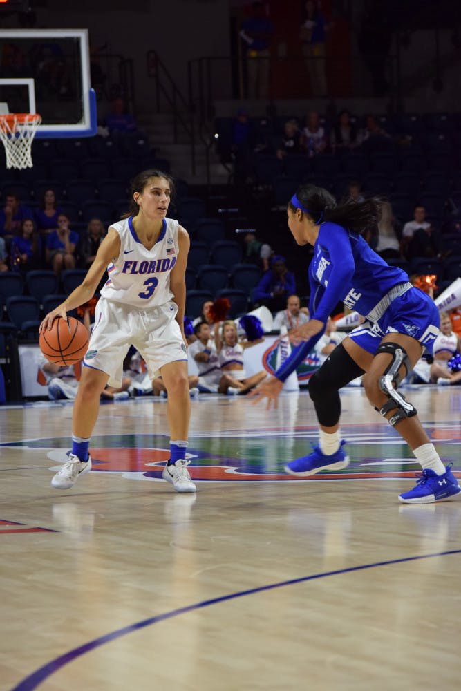 UF guard Funda Nakkasoglu sat out the final two games of the Savannah Invitational. She hopes to be back on the court against Jacksonville.