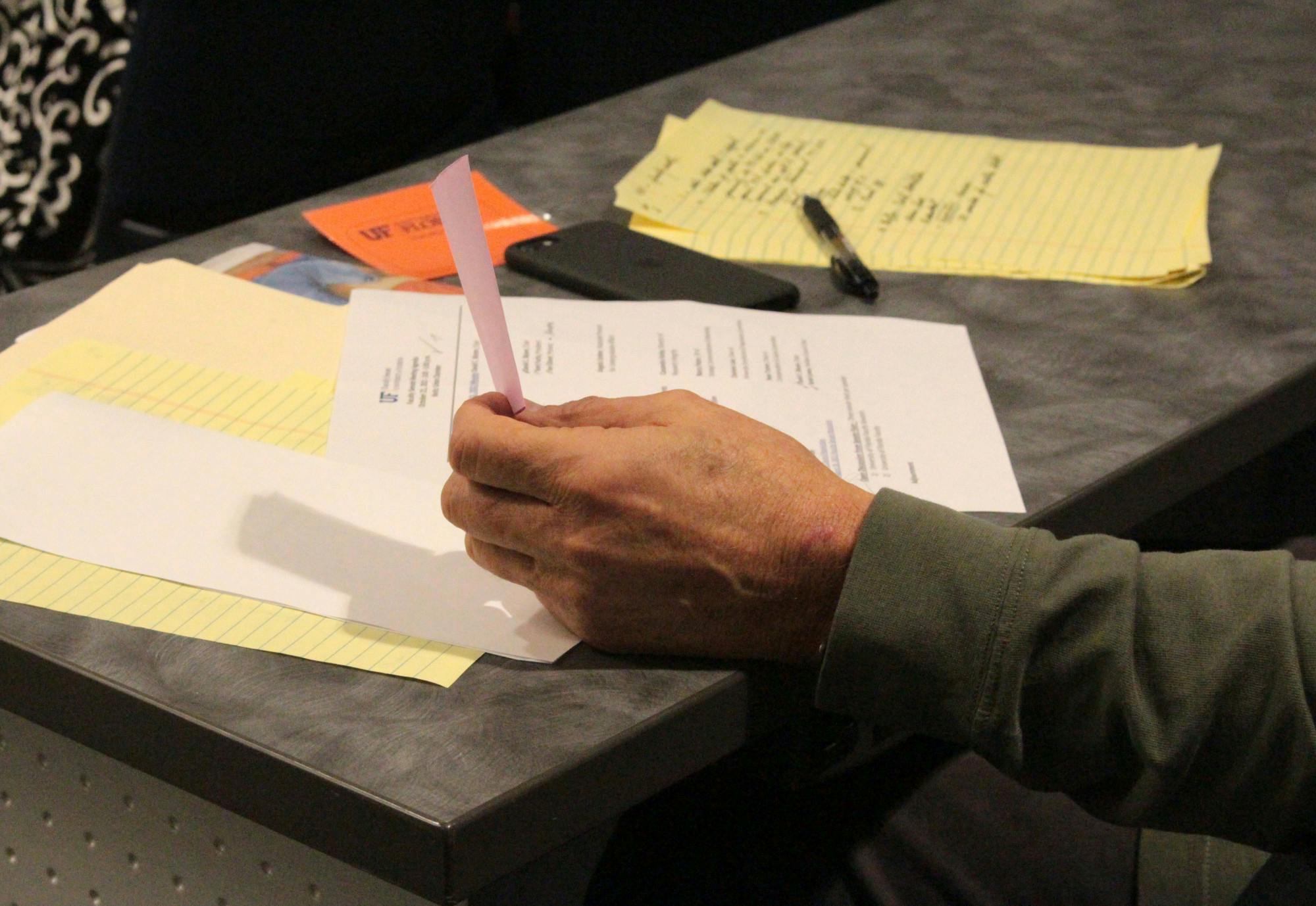 Senate members cast their secret ballot and wait for the final count to be announced on Thursday, Nov. 18, 2021.
