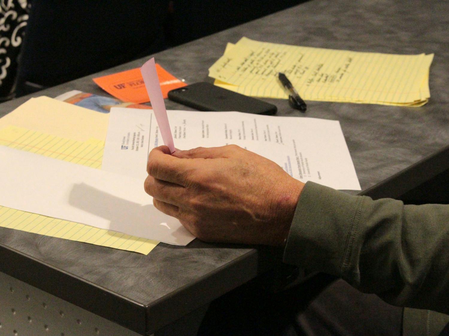 Senate members cast their secret ballot and wait for the final count to be announced on Thursday, Nov. 18, 2021.