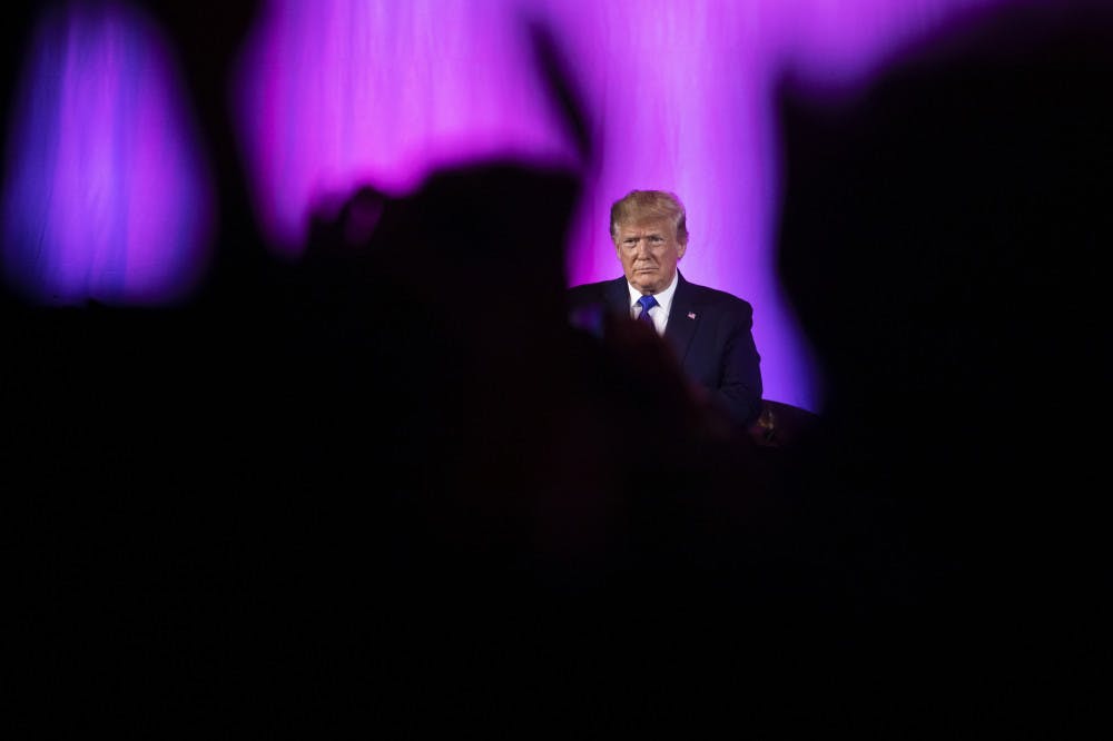 <p>The crowd applaud as President Donald Trump concludes his speech at the Values Voter Summit in Washington, Saturday, Oct. 12, 2019. (AP Photo/Manuel Balce Ceneta)</p>