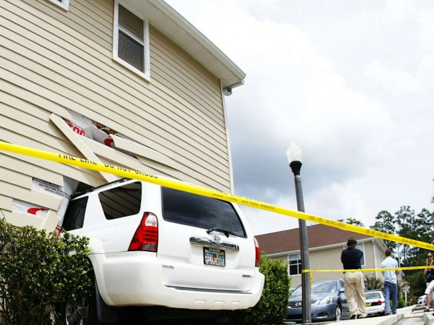 Mercedes Machado, a first-year mental health counseling graduate student, drove her car halfway into her neighbor’s condominium, Kensington South Condos apartment No. 801.