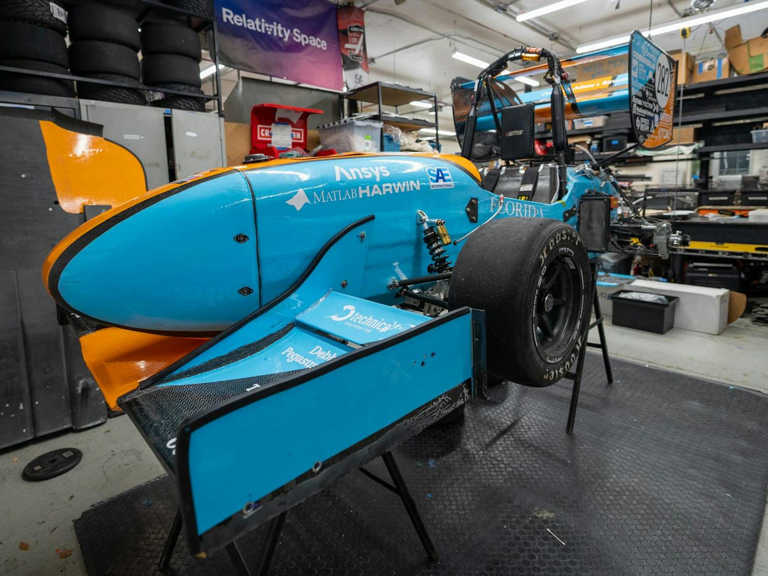 The Gator Motorsports F25 car sits in their garage on Oct. 5, 2025, in Gainesville.