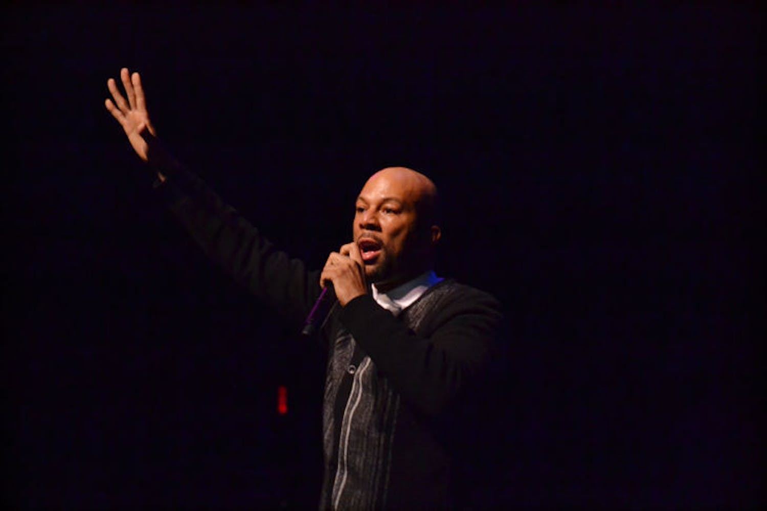 Rapper, actor and writer Common spoke and performed for UF students Thursday evening at the Curtis M. Phillips Center for the Performing Arts. The event was put on by Accent Speaker’s Bureau and co-sponsored by Black History Month.