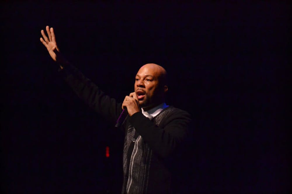 <p class="p1"><span class="s1">Rapper, actor and writer Common spoke and performed for UF students Thursday evening at the Curtis M. Phillips Center for the Performing Arts. The event was put on by Accent Speaker’s Bureau and co-sponsored by Black History Month.</span></p>