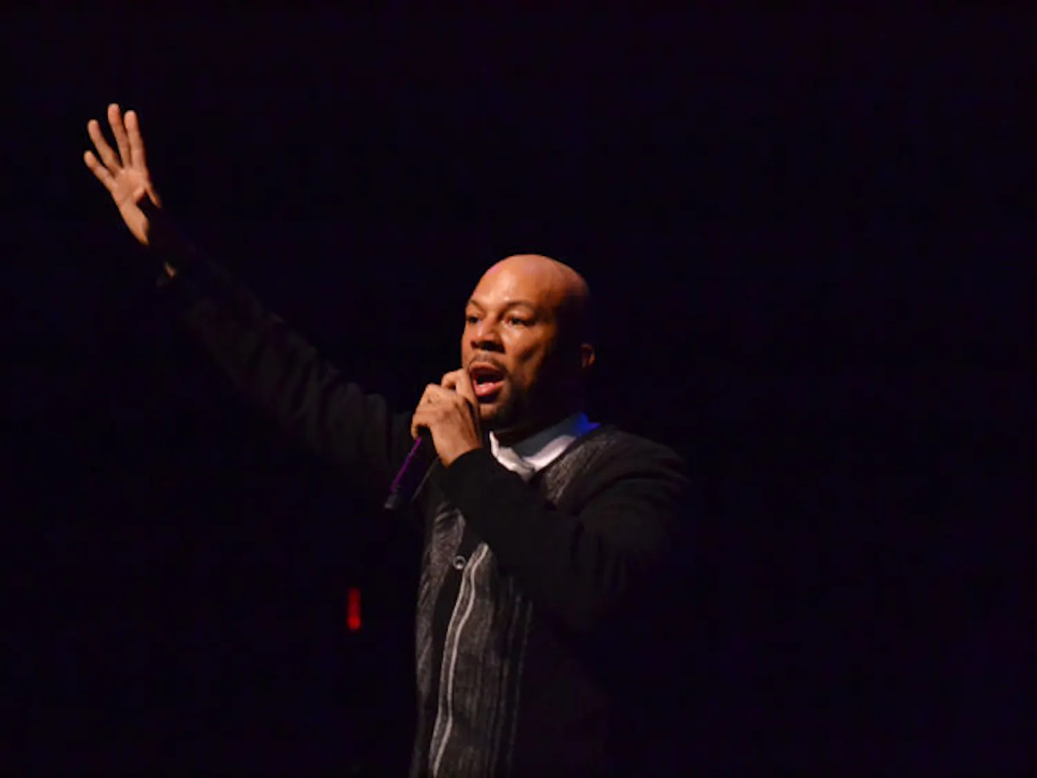 Rapper, actor and writer Common spoke and performed for UF students Thursday evening at the Curtis M. Phillips Center for the Performing Arts. The event was put on by Accent Speaker’s Bureau and co-sponsored by Black History Month.