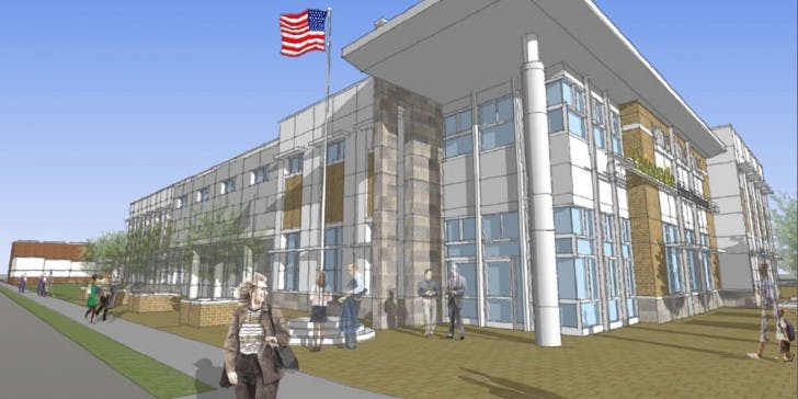 The above photo shows one of the models of the new Gainesville Police Department that was presented to the City Commission on Thursday afternoon.