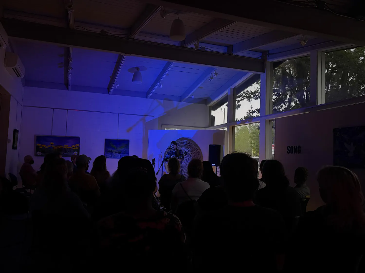 Kyle Keller opens The Listening Room's final show of its second season at the Gainesville Fine Arts Association on April 12 2026.