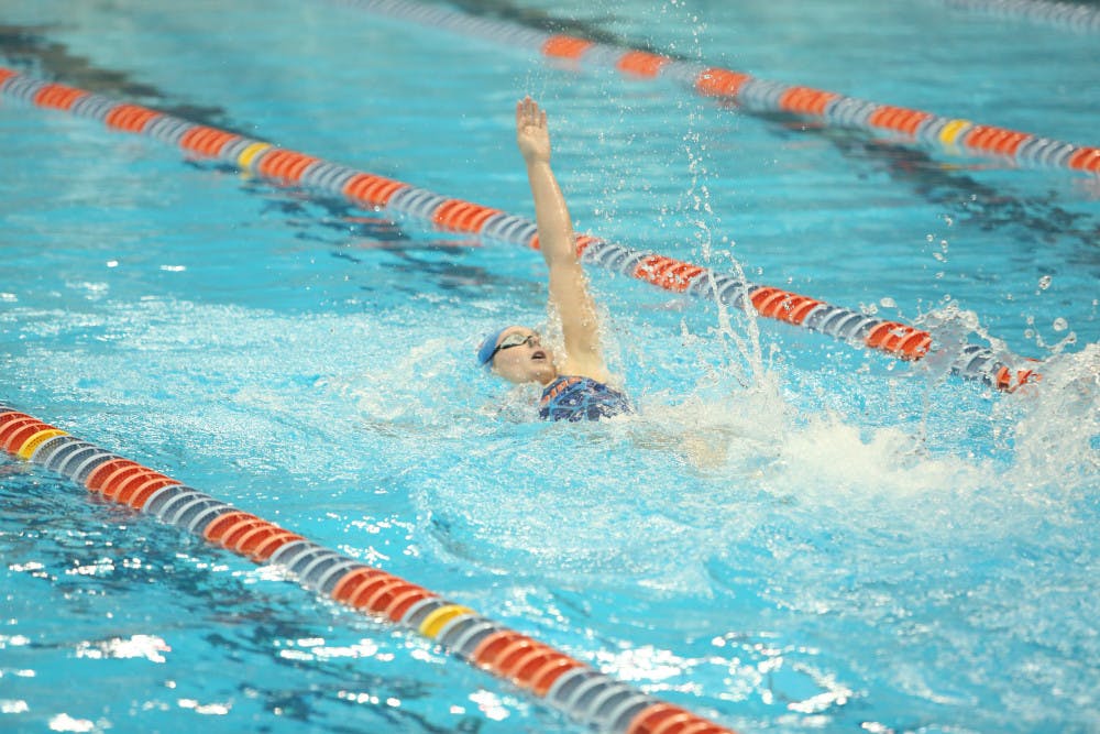 Sydney Sell and three of her teammates will compete in the 200-yard IM on Thursday