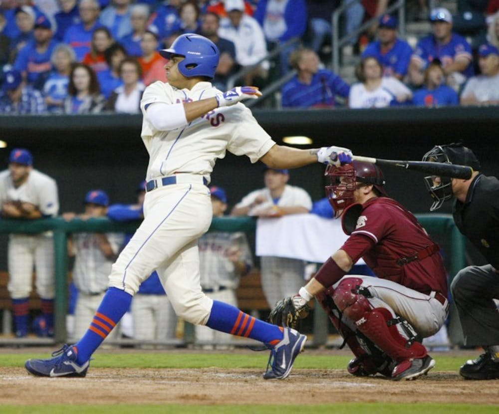 <p>Junior transfer Vickash Ramjit has found a spot in UF’s lineup following injuries to Tyler Thompson and Josh Tobias. He has hit three home runs since March 23.</p>
