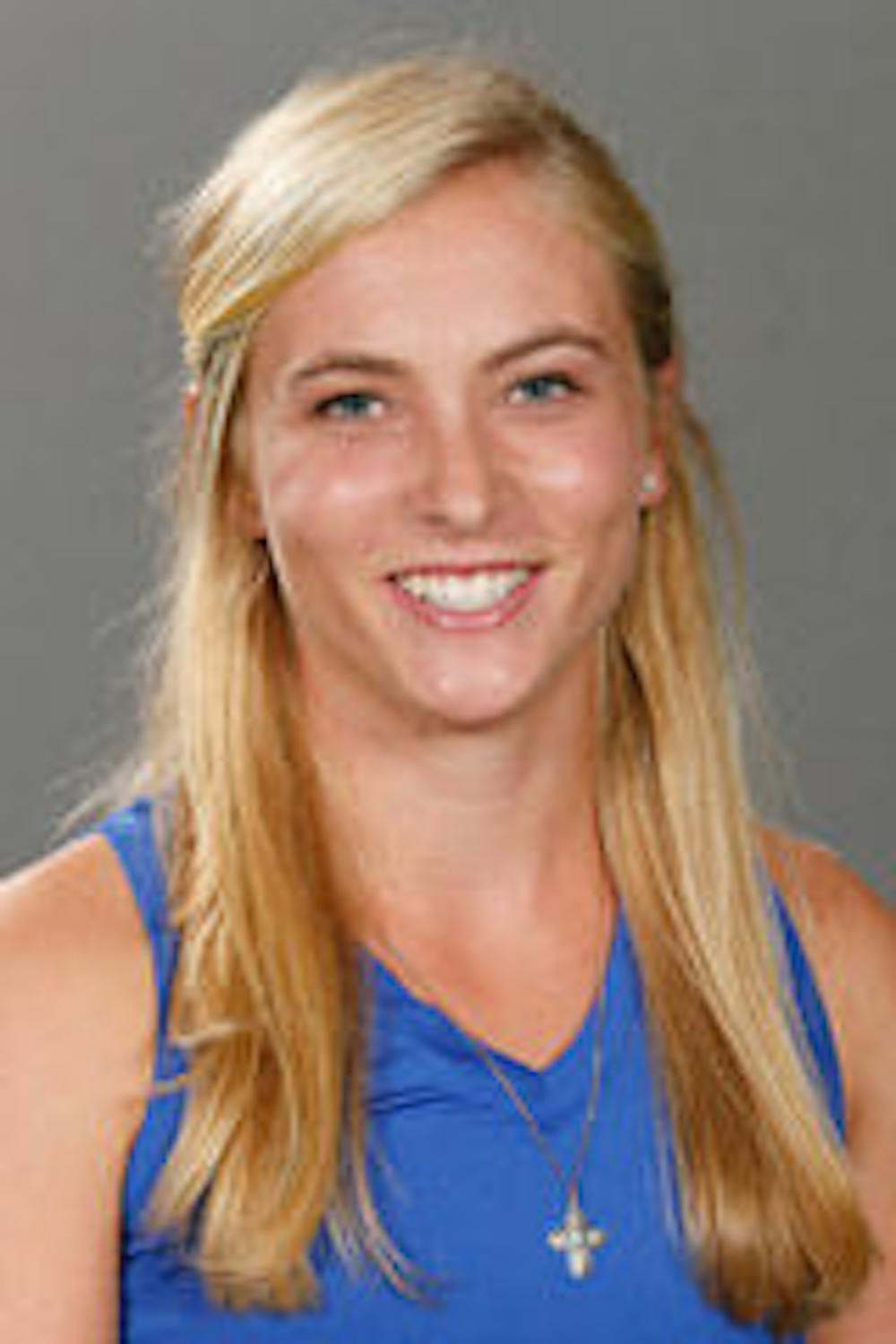 <p>Freshman Josie Kuhlman (pictured) advanced to the second round of the NCAA Singles competition Wednesday. Out of five Gators who competed, she and sophomore Belinda Woolcock were the only two to advance.</p>