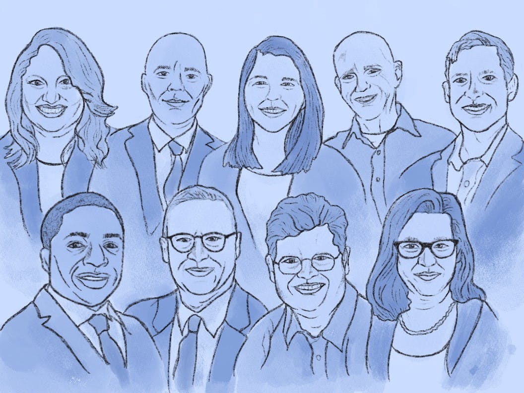 A graphic depicting candidates in the running for U.S. and Florida House.