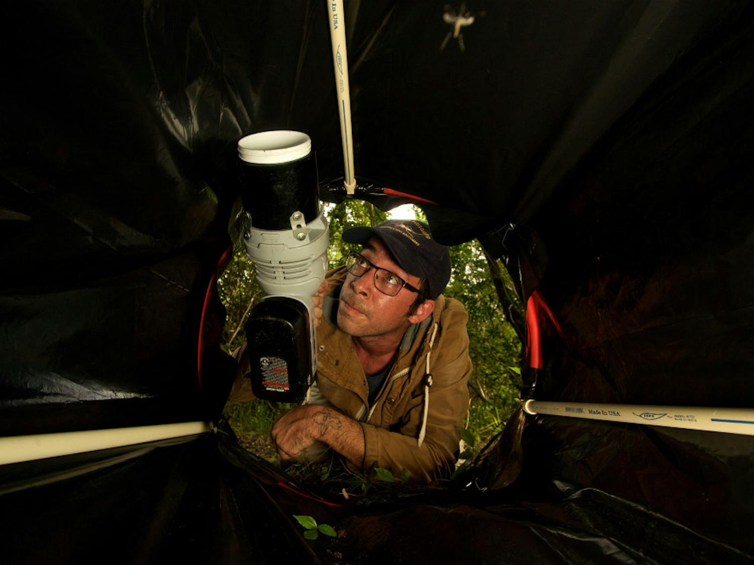 Lawrence E. Reeves, 35, spent a little more than a year in a controlled studying the DNA of Florida mosquitoes to see if they bit invasive Burmese pythons. He’s now a postdoctoral researcher at UF’s Institute of Food and Agricultural Sciences’ Florida Medical Entomology Lab in Vero Beach, Florida, where he is testing his research in the Everglades. 