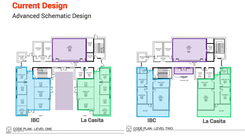 The proposed plan to combine the Institute of Black Culture and the Institute of Hispanic-Latino Cultures buildings. The design was proposed by engineering company DLR Group but is not yet finalized. UF’s Student Affairs and MCDA first said they wanted one building because they couldn’t afford an elevator, but then said combining them would maximize the space. However, some students believe it’s important to preserve history and honor the sacrifices of past students who fought for the buildings to be separate.
&nbsp;