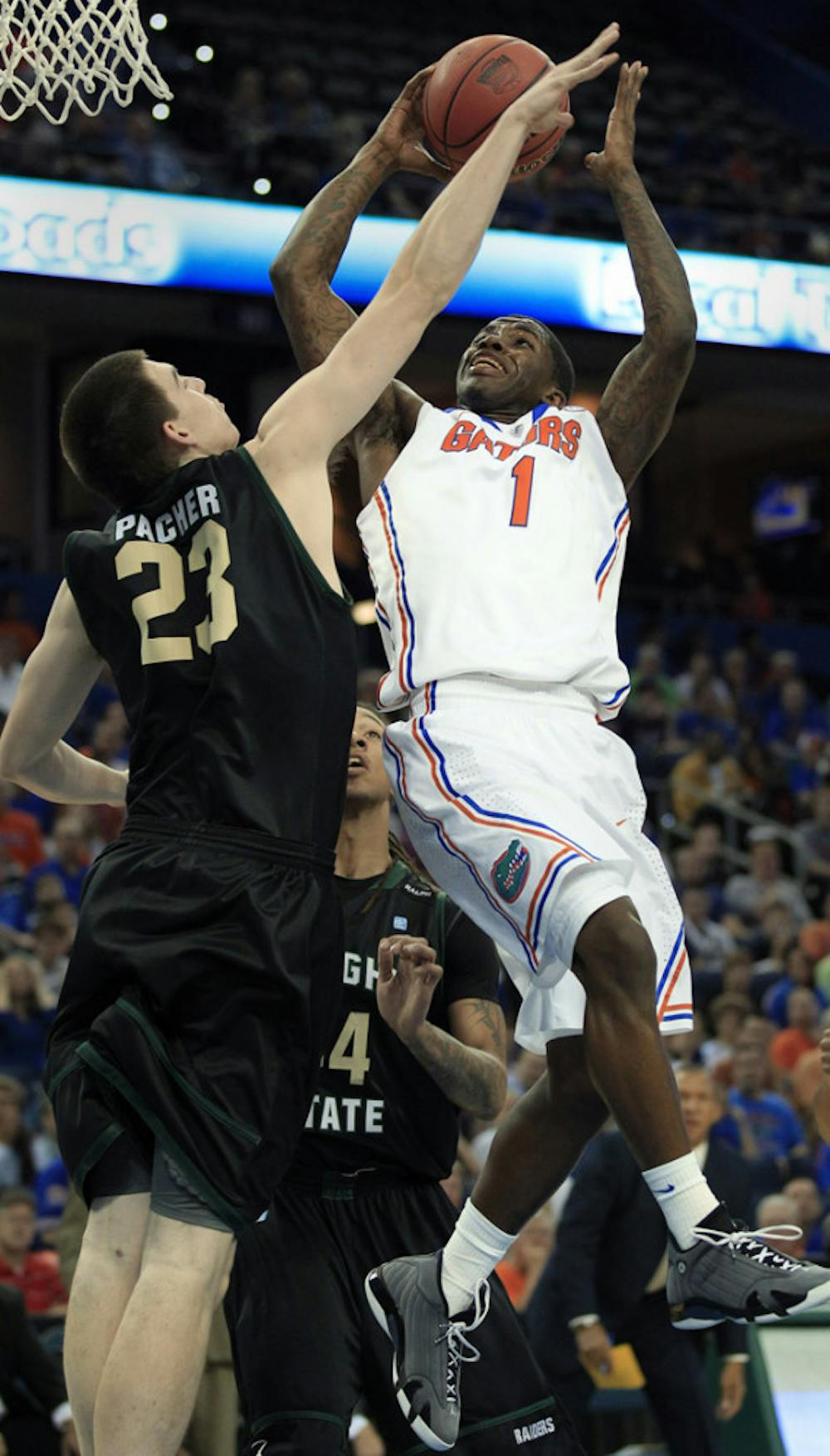 <p>Florida junior guard Kenny Boynton scored 22 points Monday off a
game-high six 3-pointers in a 78-65 win against Wright State.</p>