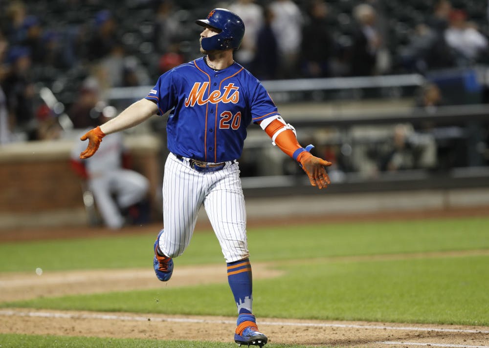 <p><span id="docs-internal-guid-5598923c-7fff-1596-273e-4866e8f119fd"><span>Former Florida and current New York Mets first baseman Pete Alonso leads all rookies with 19 home runs, 44 RBIs and 56 hits.</span></span></p>