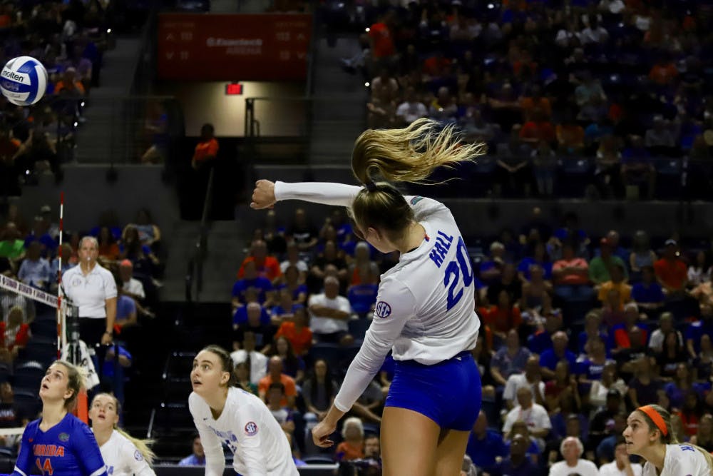 Thayer Hall led UF in kills against Minnesota. 