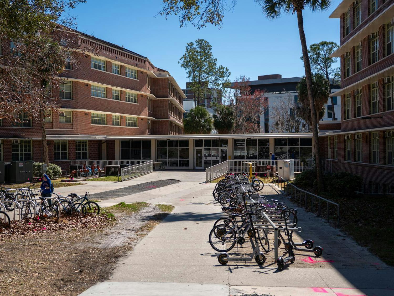 Broward Hall sits at 680 Broward Drive, Friday, Feb. 6, 2026, in Gainesville, Fla.
