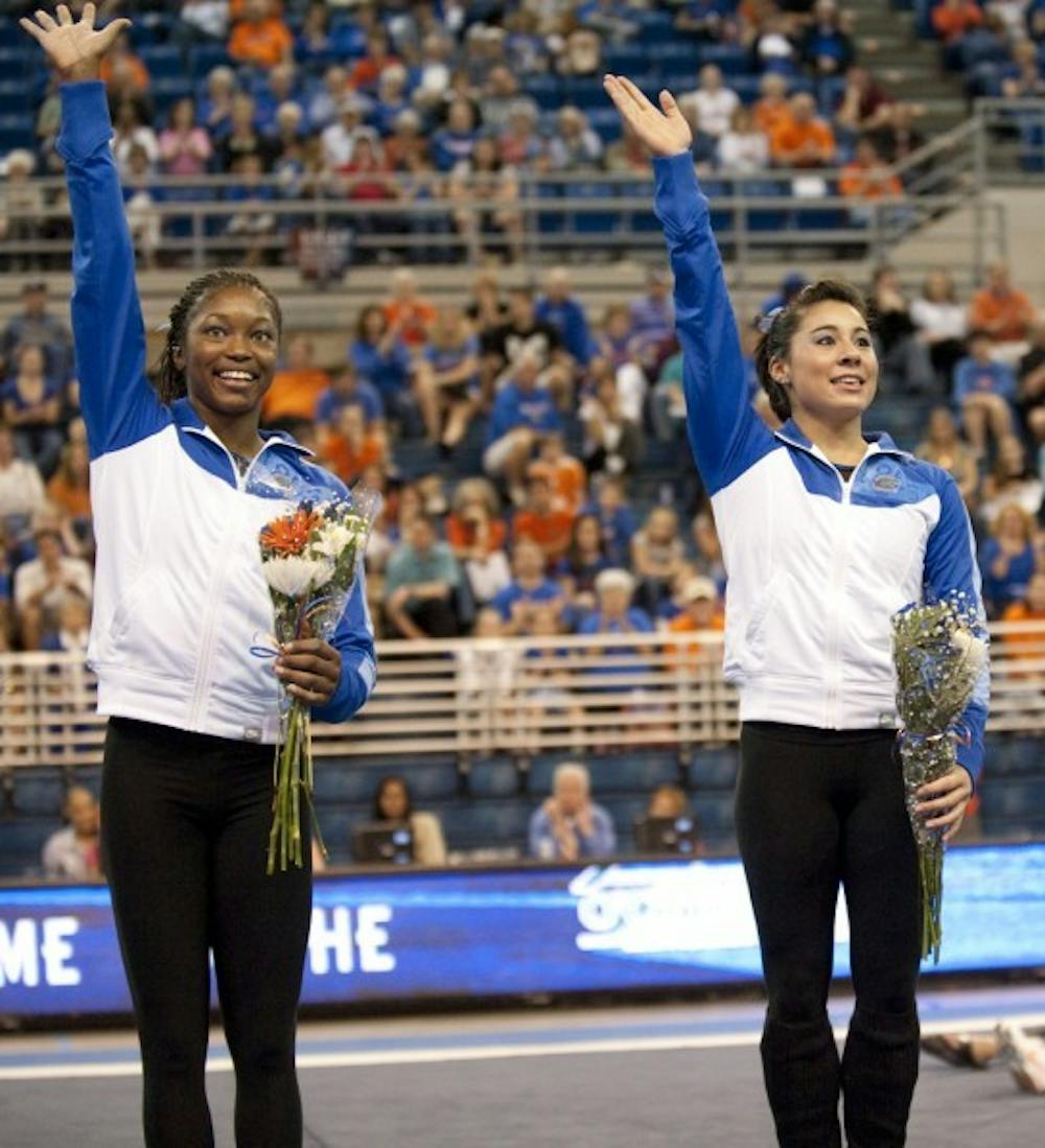 <p>Florida plans to utilize more freshmen early this season, and juniors Ashanée Dickerson (left) and Marissa King have taken on leadership roles.</p>