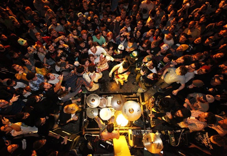 You Blew It!&nbsp;performs at a warehouse show located off Northwest 74th Place at 2:30 a.m. Sunday morning. More than 400 Festers showed up for the show.