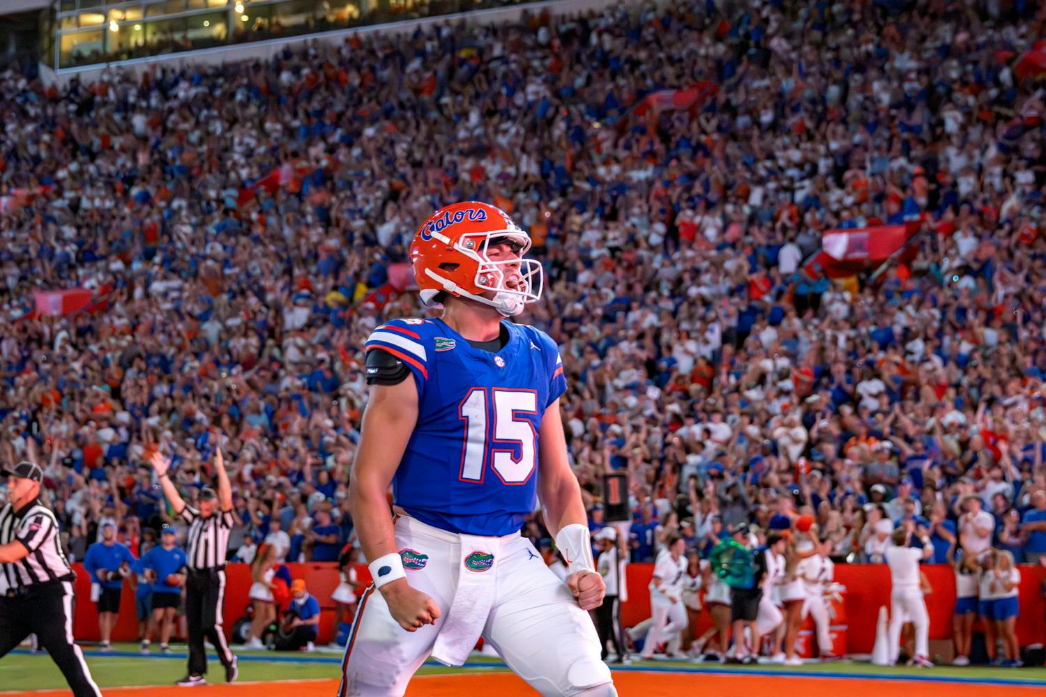 The Florida Gators defeated the McNeese State Cowboys in their first home game of the season in Ben Hill Griffin Stadium Saturday, Sept. 9, 2023.